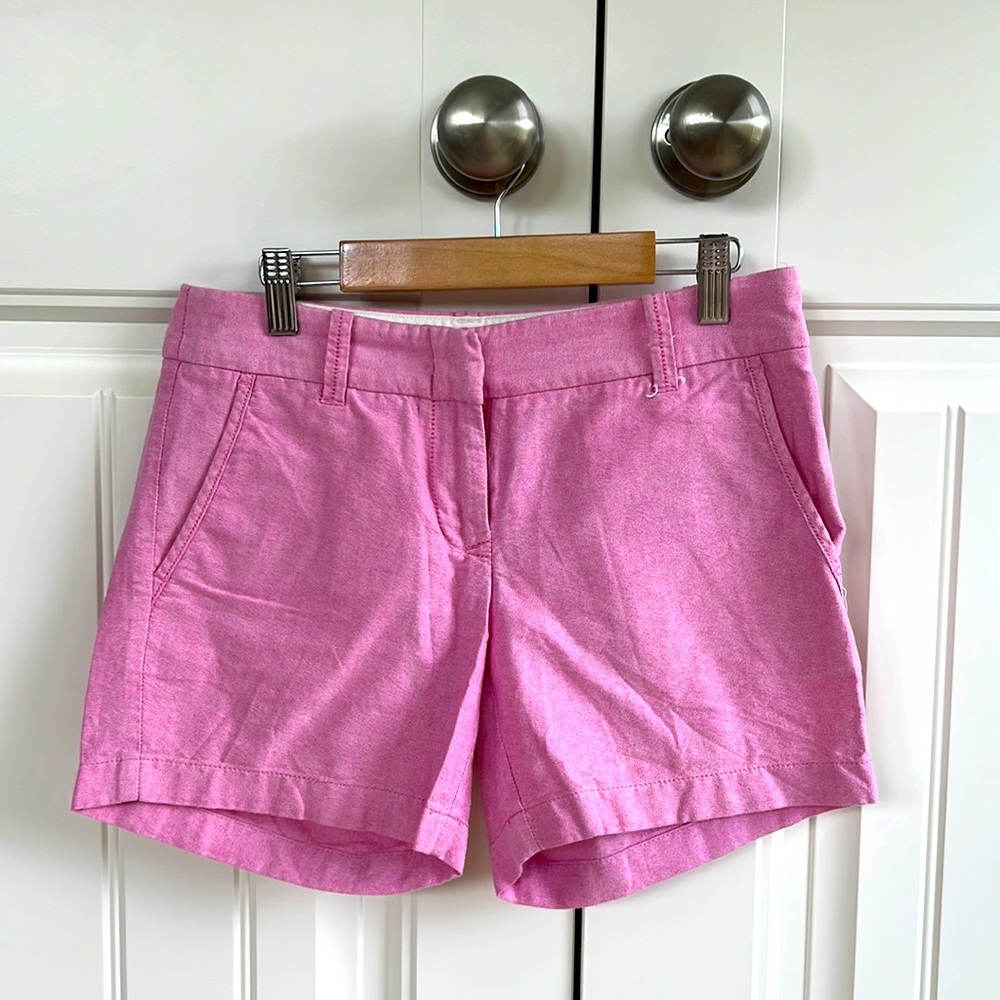 Pink Jcrew Chino Shorts
